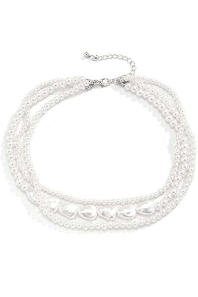 huitich Elegant Multi-Layer Pearl Choker Necklace for Women Classic Beaded De...