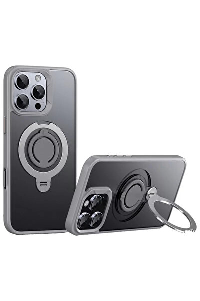 TeknoKapsül غطاء Joko iPhone 16 Pro Avatar 360 دوار Magsafe - رمادي تيتانيوم