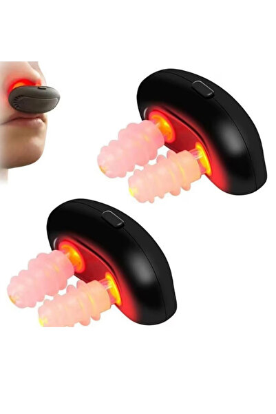 2AMNOVA Aparat rinita si , dispozitiv anti sforait, terapie lumina rosie, USB, 980mAh, negru