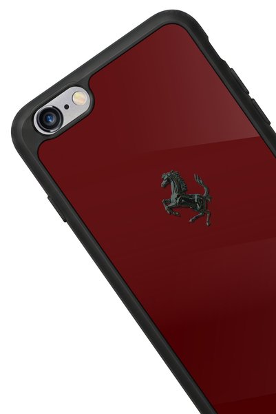 Snacase حافظة لامعة فاخرة بتصميم أحمر متوافق مع هاتف iPhone 6 Plus
