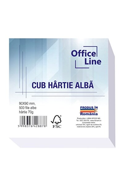 Libra Hârtie albă cub Certificat FSC 9x9 cm 500 coli OFFICE LINE