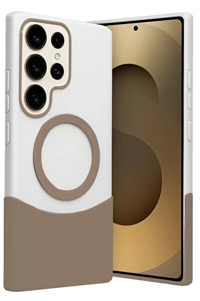 TeknoKapsül غطاء جوكو سامسونج جالاكسي S23 الترا فيلار ماجسيف - تيتانيوم صحراوي