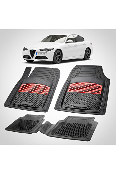 TEAMCAR Αλφά Ρομέο Τζούλια Γενιά Ι Συμβατά Πατάκια Δαπέδου 2015-2026 |   Κόκκινο