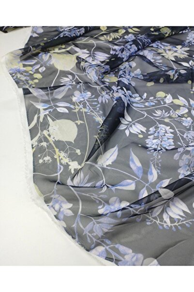 Kumaş Parça ⏳ 🧵   Chiffon Fabric in Black, Blue, and Yellow Colors Width: 140cm