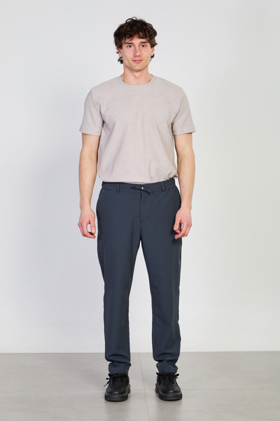 BARRELS AND OIL Men's drawstring jogger pants - smoke
