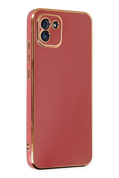 Beta Moda Hub نيوفيس حافظة سامسونج جالاكسي A03 فوليت سيليكون - أحمر