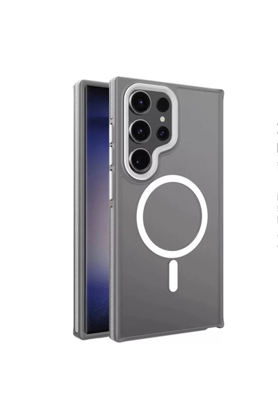 TeknoKapsül غطاء جوكو سامسونج جالاكسي S23 الترا وينر ماج سيف - رمادي