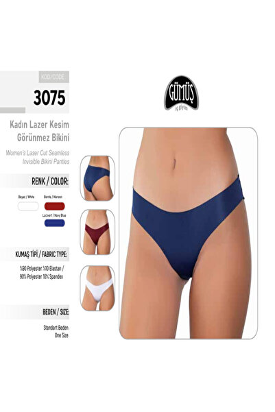BENALİ (12 Pcs) Silver Laser Cut Invisible Bikini Panties