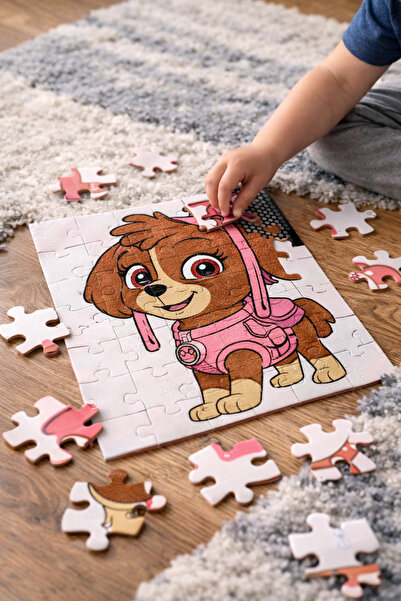 Niks Paw Patrol Puzzle Skye/ 3D Baskı Zeka Geliştirici Puzzle 42 Parça