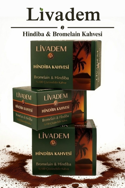 Livadem Hindiba & Bromelain İnulin Form Kahvesi 90'lı Tek Kullanımlık Paket 9...