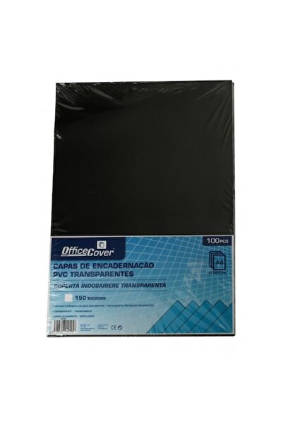 Office Cover Copertă de legare A4 din PVC, 0,15 mm, transparent fumuriu, 100 ...