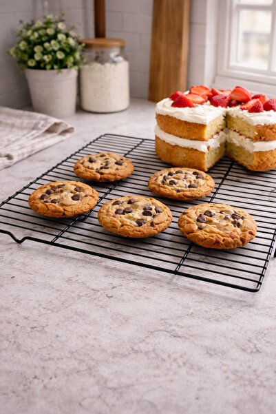 Neskuk Metal Cookie Cooling Wire Rack – Professional Rack for Cookies, Cakes,...