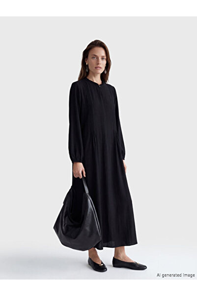 LC Waikiki RMZ GİYİM FARKİLYA Rochie cu volane, guler tip Roba, croială A