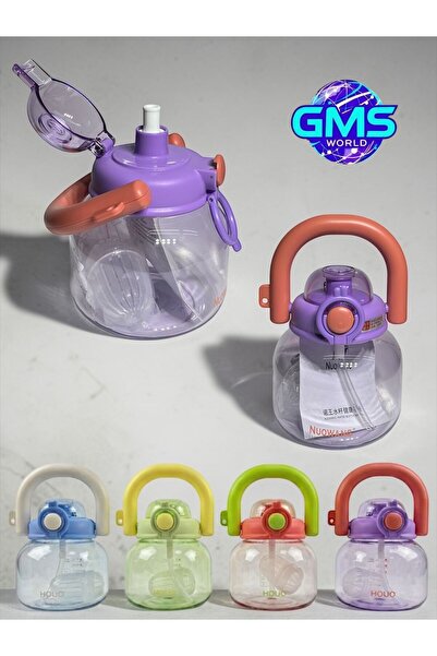 GMS WORLD 880 ml Children's Water Bottle with Plump Lid and Strainer