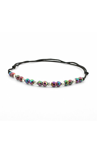 Teo Bijoux Brățară din hematit fațetat multicolor cu mărgele din argint 925 –...