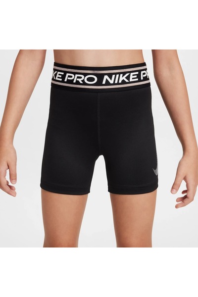 Nike Pantaloni scurți negri de antrenament Pro Dri-FIT pentru fete |   HV0733...