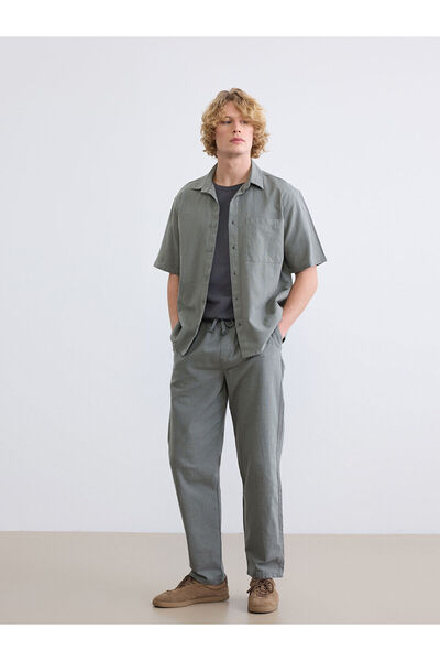 LC Waikiki Peak New Season Comfortable Fit Linen Look Men's Trousers