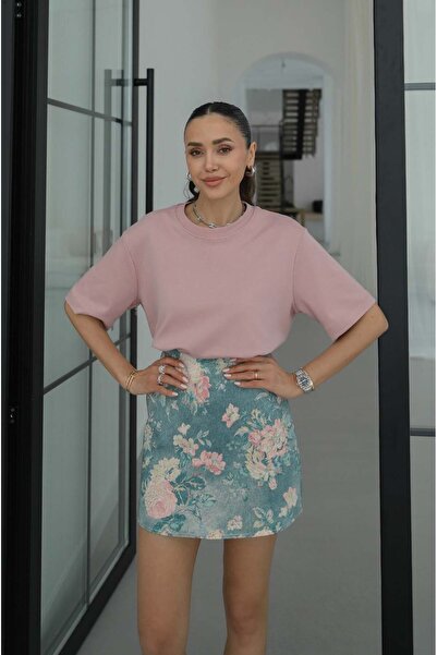 Havoş Dried Rose 100% Cotton Crew Neck T-Shirt