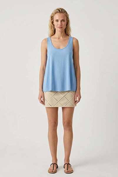 COTENCONCEPT Тениска с широки раменни ленти от серия „A Kesim Rahat Kalıp Basic“