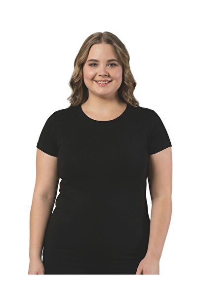 by İGP Bamboo Short Sleeve Crew Neck Plus Size Tank Top - Soft Stretchy Breat...