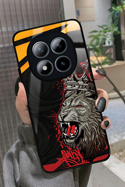 Snacase XlOAMİ Note 15 Pro Plus 5G Uyumlu Aslan Tasarımlı Glossy Premium Kılıf