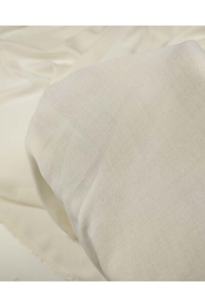 Kumaş Parça Cream Colored Viscose Voile Fabric 140X225Cm