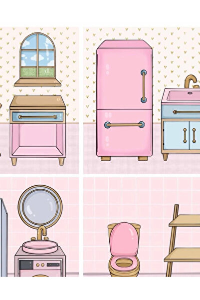 JACA Mega Kes-Yapıştır-Oyna Kız Giydirme Kombin Oyunu 39 Sayfa Makaslı Etkinl...