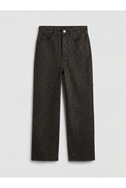 LC Waikiki Дамски дънки с леопардов принт (S6)