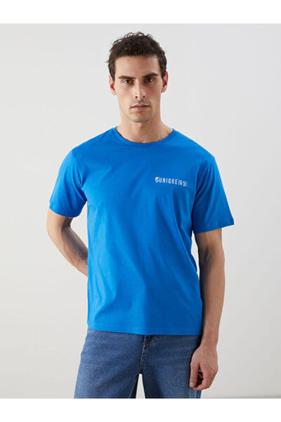 LC Waikiki RMZ GİYİM FARKIYA تي شيرت رجالي من القطن الممشط بأكمام قصيرة وياقة...