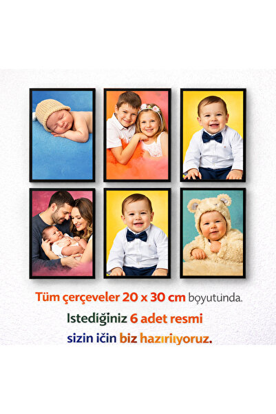 RAFKESTİR Kişiye Özel Fotoğraf Tablo Seti ’lı | 20x30cm MDF UV Baskı Duvar De...