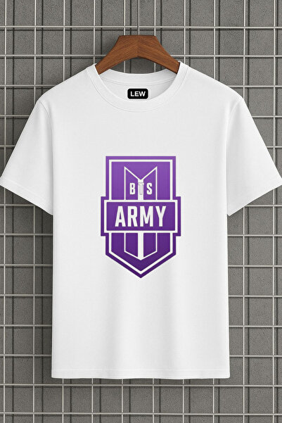 lovver Tricou BTS Army cu design special, imprimare premium, respirabil, 100%...