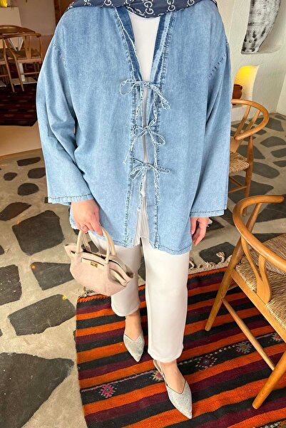Burcia Tie-Up Denim Jacket
