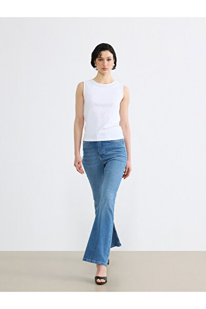 LC Waikiki Peak New Season High Waist Flare Women's Jean Pants