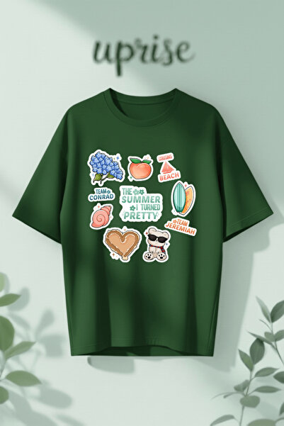 Vordevia Tricou supradimensionat din bumbac imprimat The Summer I Turned Pretty