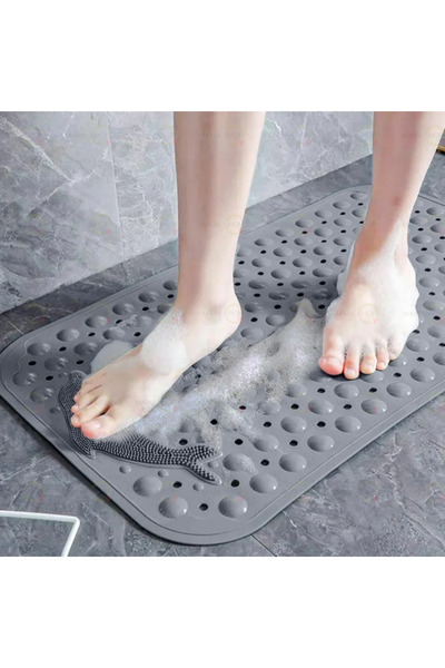 MAİN SHOP Μασάζ Πιοτελές Χαλάκι με Βεντούζες και Αποστράγγιση Νερού για Μπάνι...