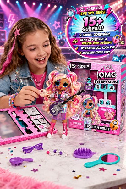 TOYTOPIA LOL Surprise OMG Eye Spy Jordan Boltz Rock Yıldızı Moda Bebeği Akses...