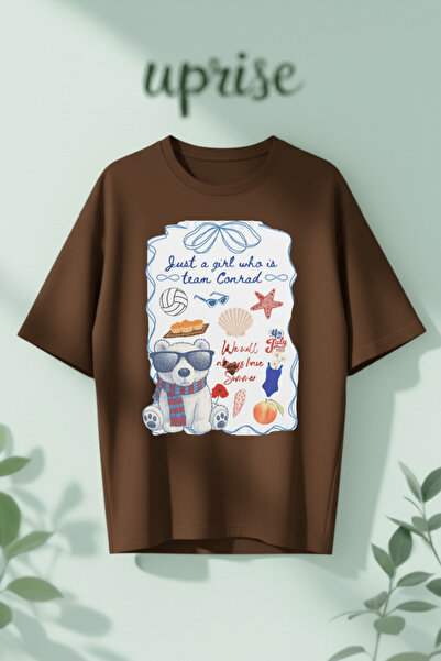 Vordevia The Summer I Turned Pretty Printed Cotton Oversize T-Shirt