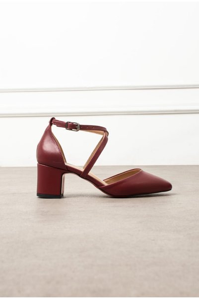 myshoes حذاء بكعب سميك للموسم الجديد، ارتفاع الكعب 5 سم