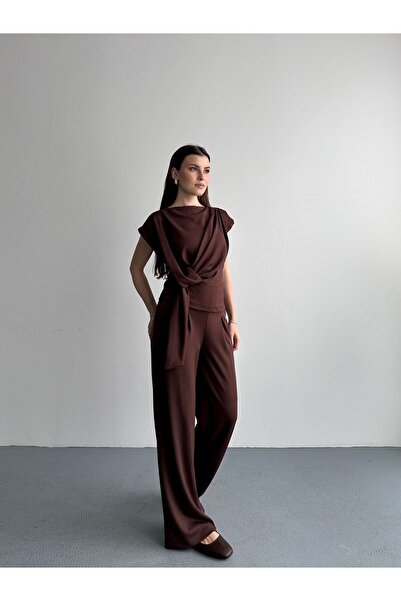 LUNES Bow Detail Top and Bottom Set