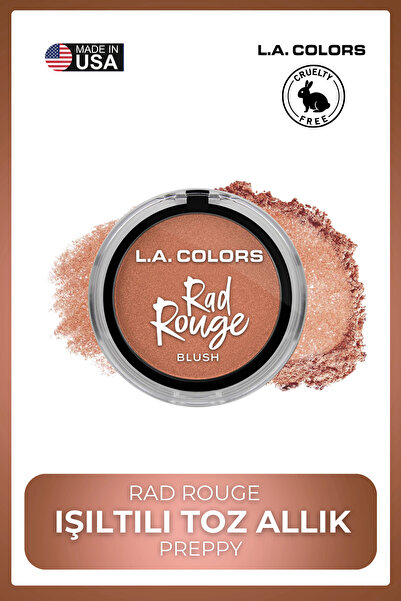 L.A Colors Rad Rouge Blush- Yoğun Renk Veren Uzun Süre Kalıcı Canlı Görünüm #...