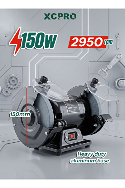 XCPRO Bench Grinder 150mm 150W Electric 2950rpm
