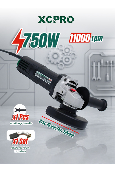 XCPRO Angle Grinder 115mm 750W Electric 11000rpm M14