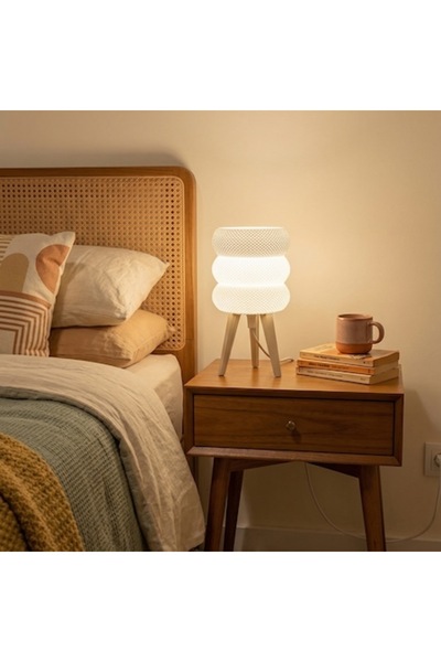 OEM Orion Table Lamp, Textured Organic Design, Biodegradable Material, 4m Tex...