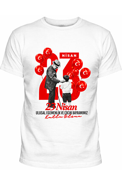 Efendioğlu Design Бавовняна футболка з короткими рукавами, повітряними кулька...