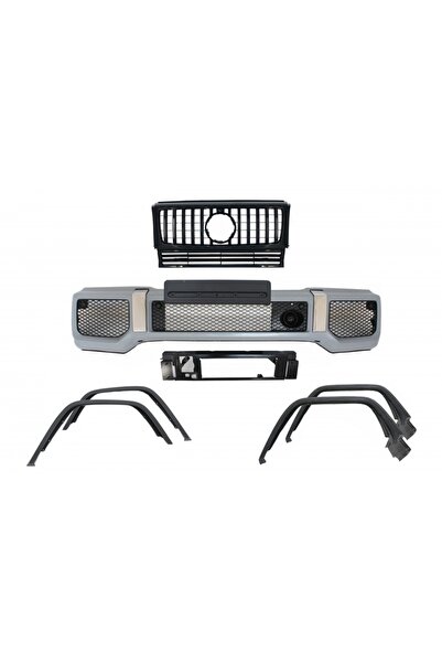 tuningset Bară de protecție față cu extensii de aripi, pasaje roți și grilă f...