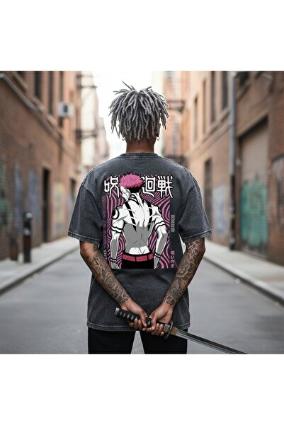 FG KONNİCHİWA Anime-ul Jujutsu Kaisen, Toji Fushiguro și Sukuna, tricou anime...