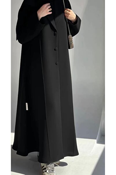 DOUBLE1WAN Black Abaya for Women