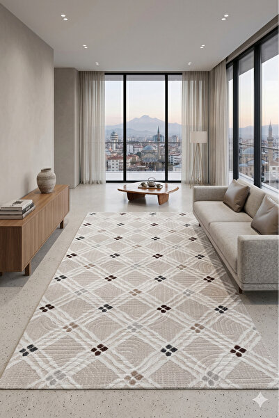 Şiva Home Non-Slip Based Carpet Runner Living Room Hallway Kitchen Bedroom Ca...