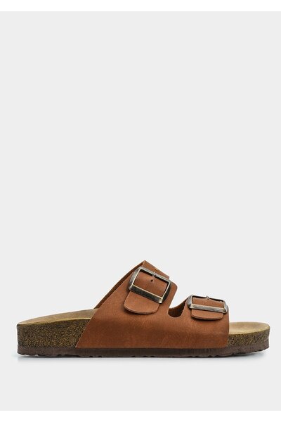 Eclipse Светлокафяви дамски чехли