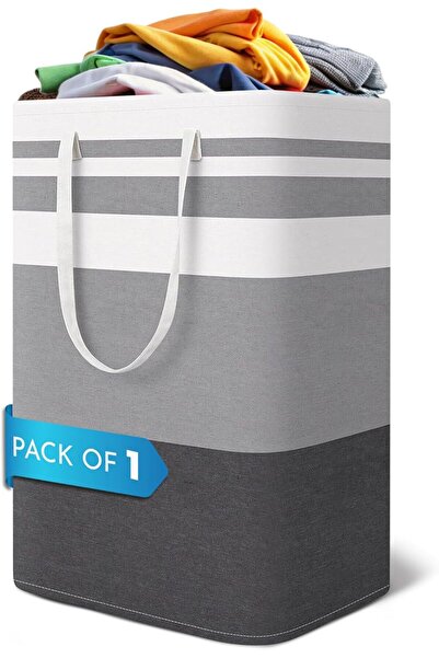 Arabest Large Foldable Laundry Hamper,with Easy-to-Carry Handles for Laundry ...